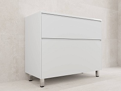 Style Line Тумба с раковиной Лима 100 Plus эмаль белая матовая – фотография-3